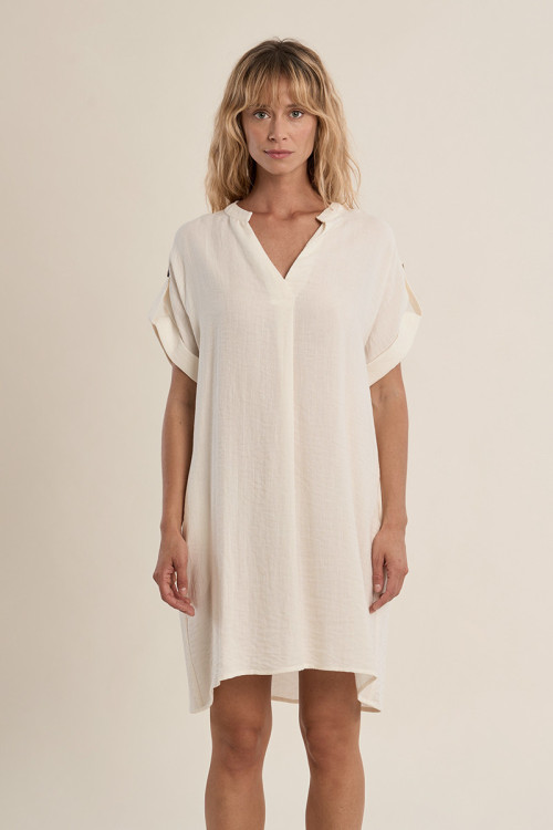 Short dress, shirt