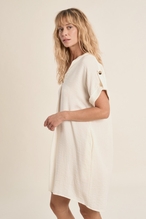 Short dress, shirt