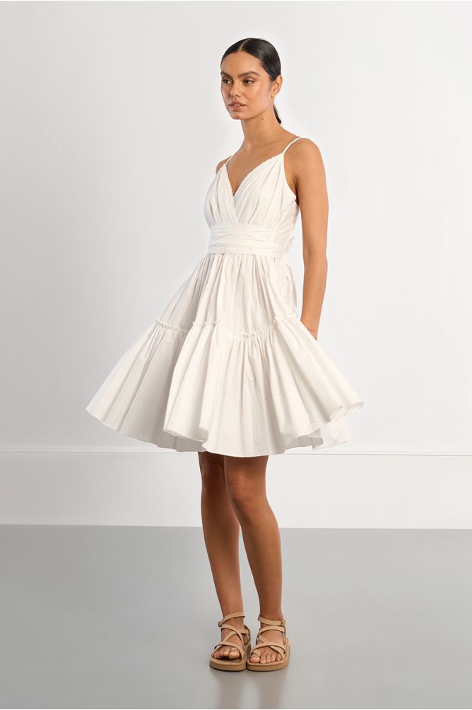 Tie mini dress