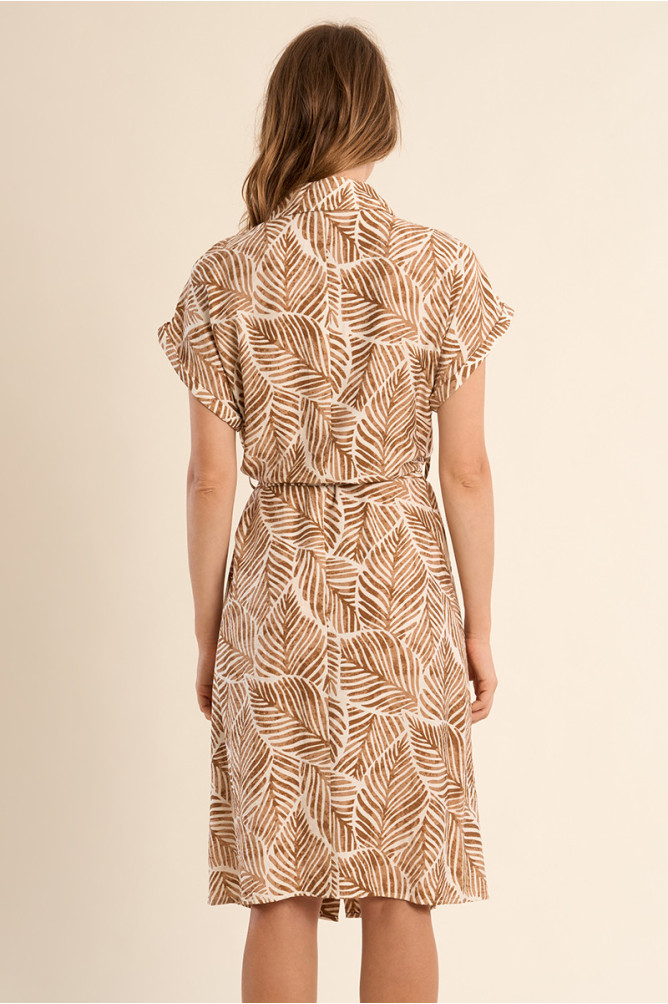 Robe chemisier courte, imprimée