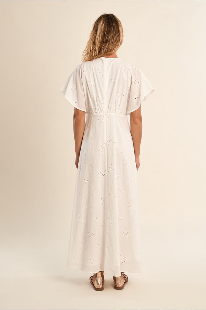 Long embroidered dress