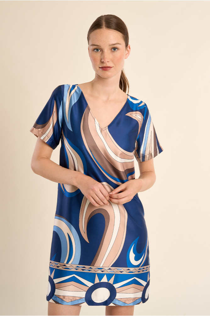 Robe t-shirt imprimée
