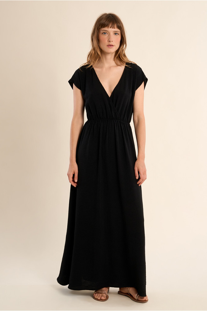 Maxi dress with elasticated waist
