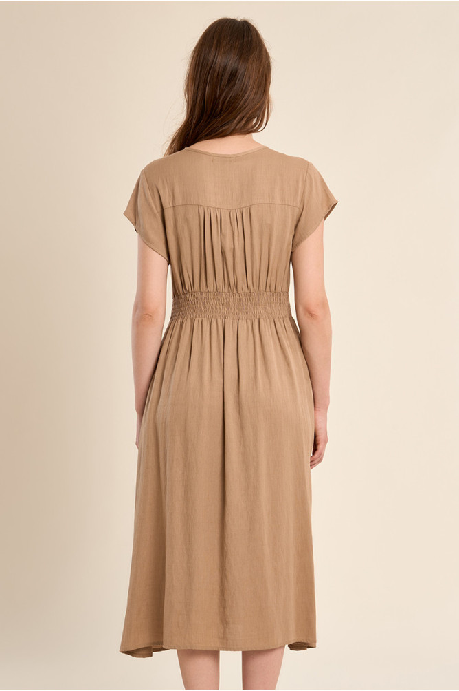 Robe midi, cintrée