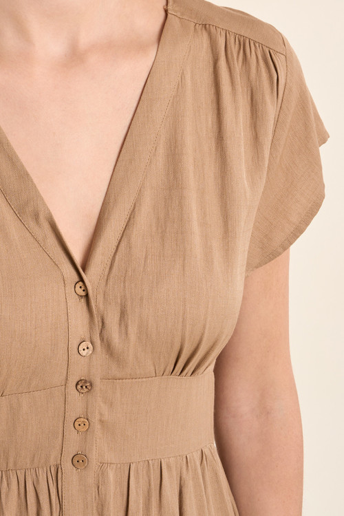 Robe midi, cintrée