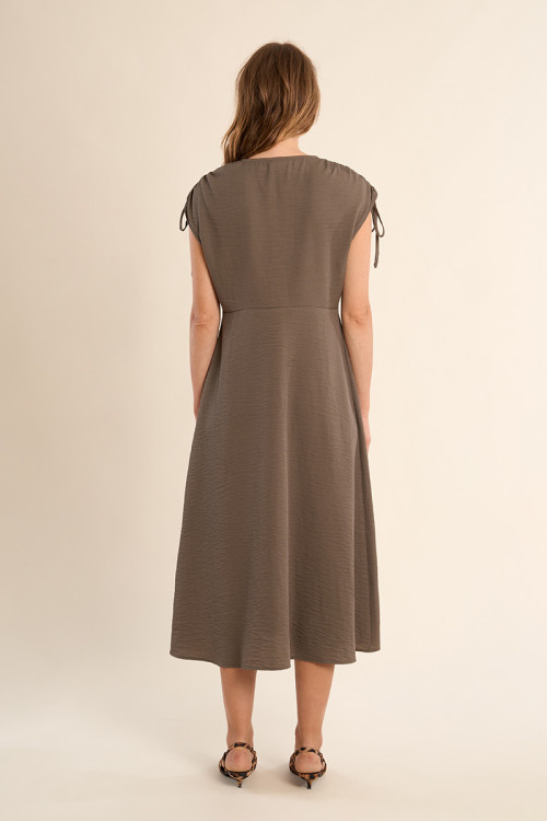 Midi dress, V-neck