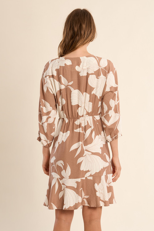 Robe courte, imprimée