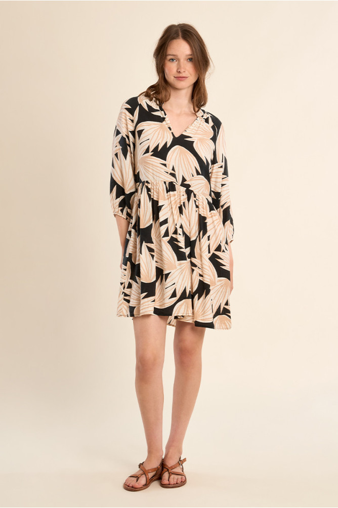 Short Babydoll Print Dress