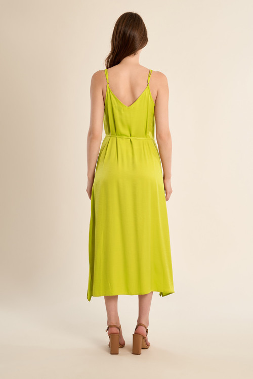 Robe longue à fines bretelles