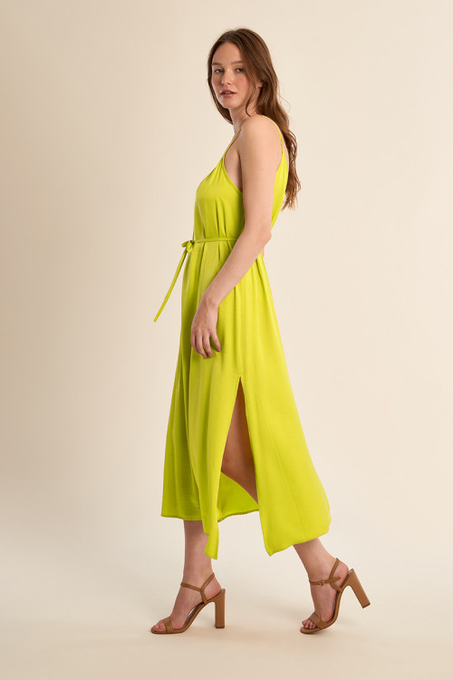 Long dress with thin straps