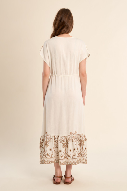 Long embroidered dress