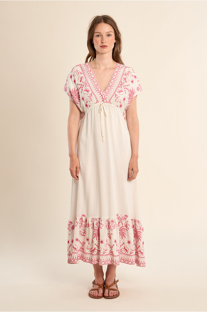Long embroidered dress
