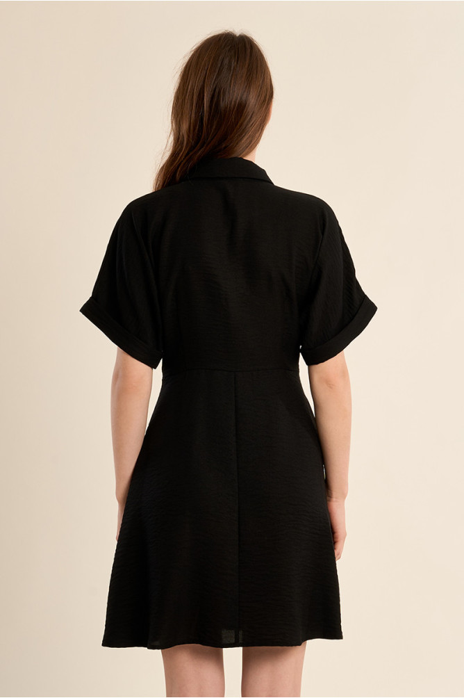 Robe courte, nouable à la taille