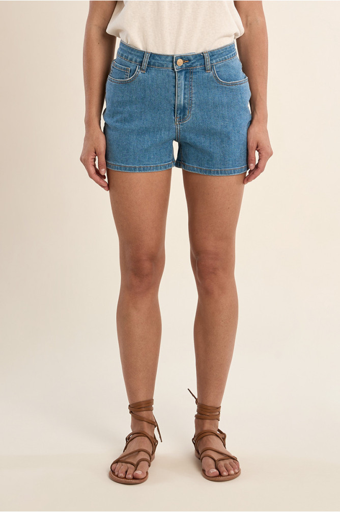 Short large en denim