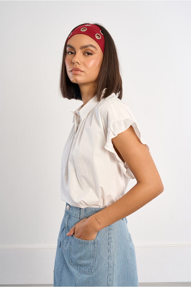 Chemisier en popeline de coton