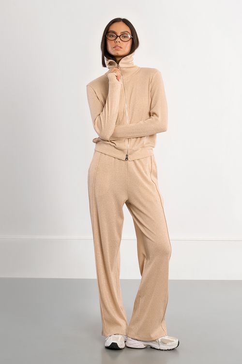 Veste de jogger irisée à double zip