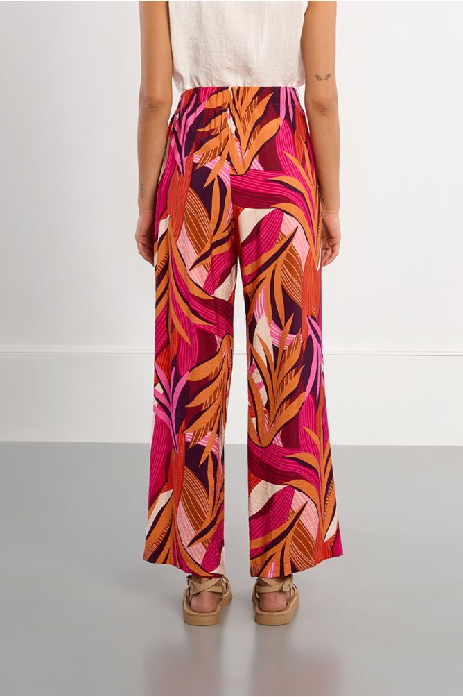 Pantalon large, à imprimé