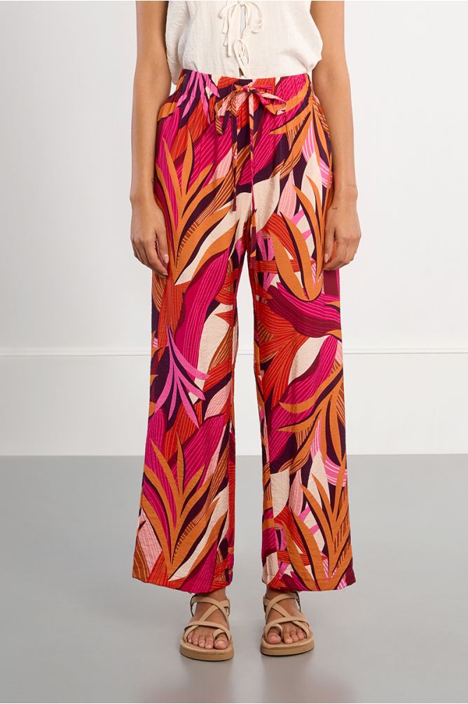Wide-leg trousers, with print