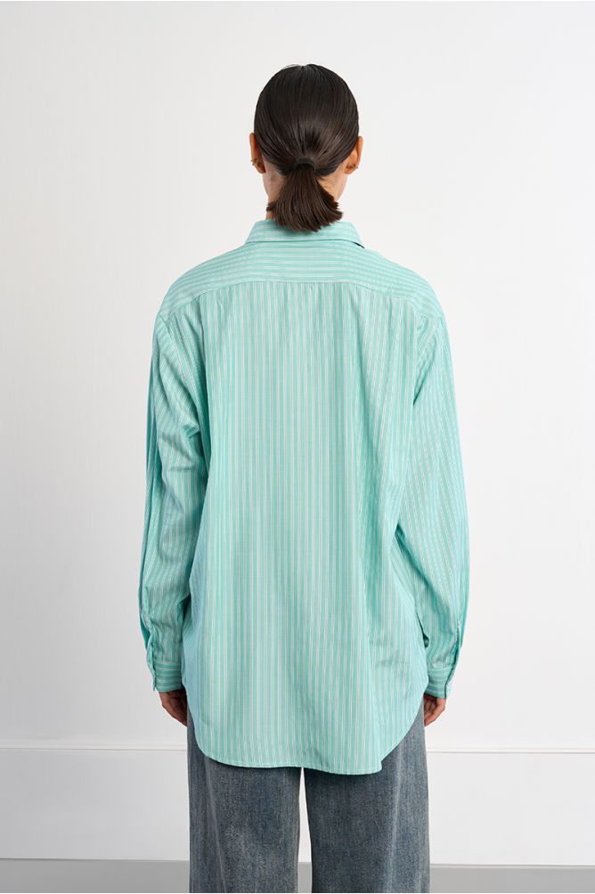 Oversized striped shirt