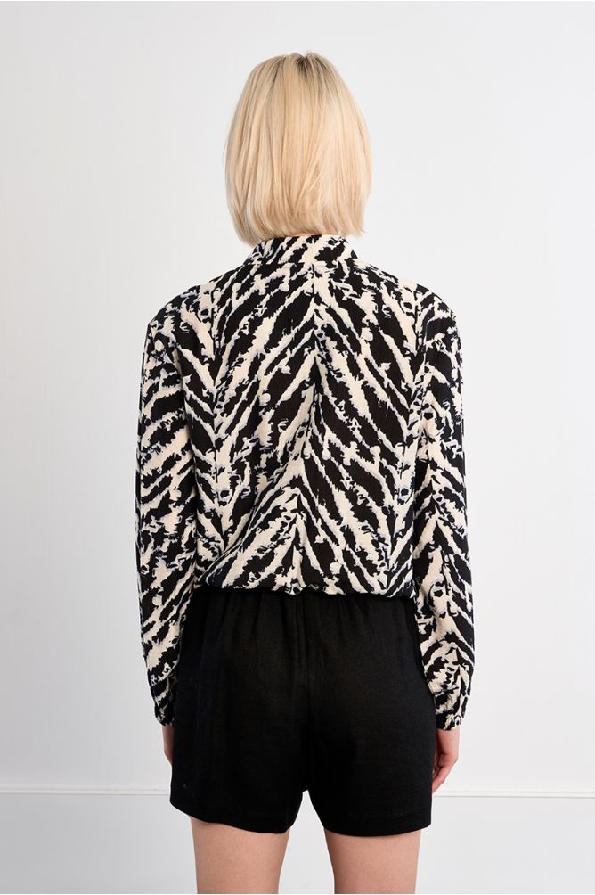 Bomber jacket with zip