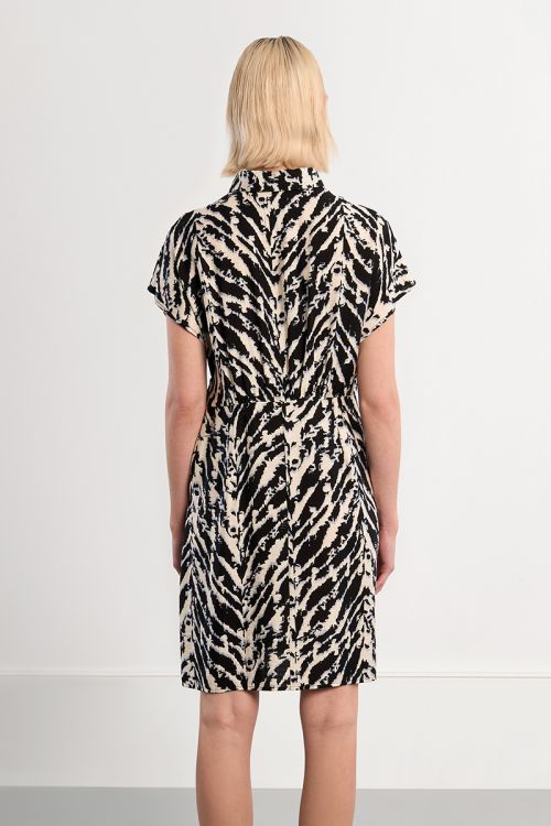 Robe mini à imprimé noir
