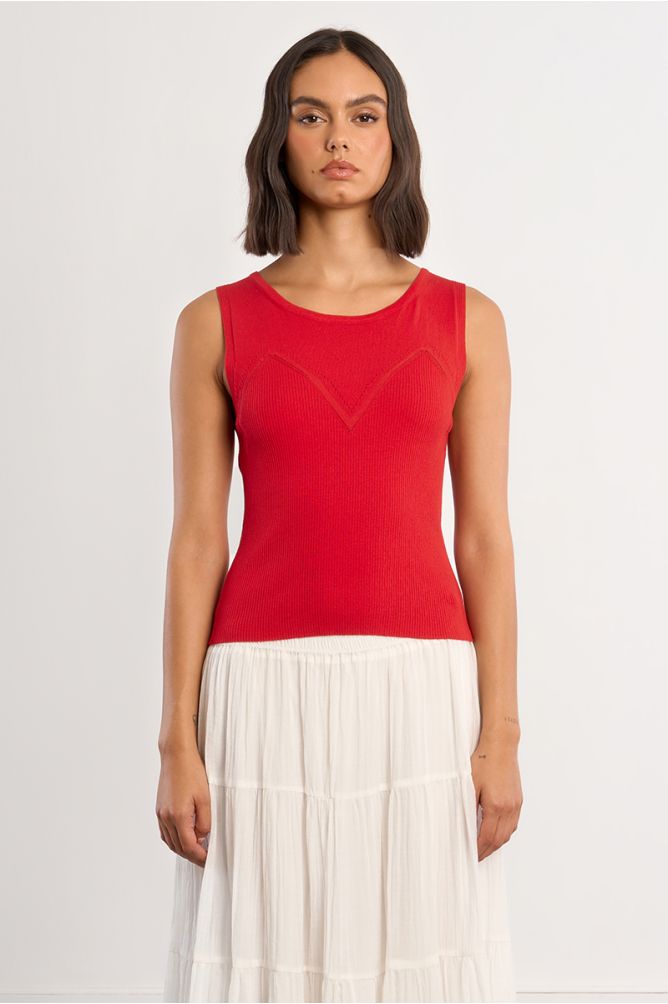 Knitted tank top