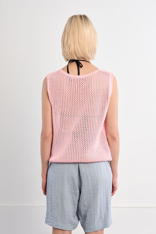 Pull en maille sans manches