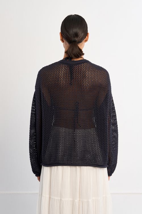 Gilet en maille ajourée