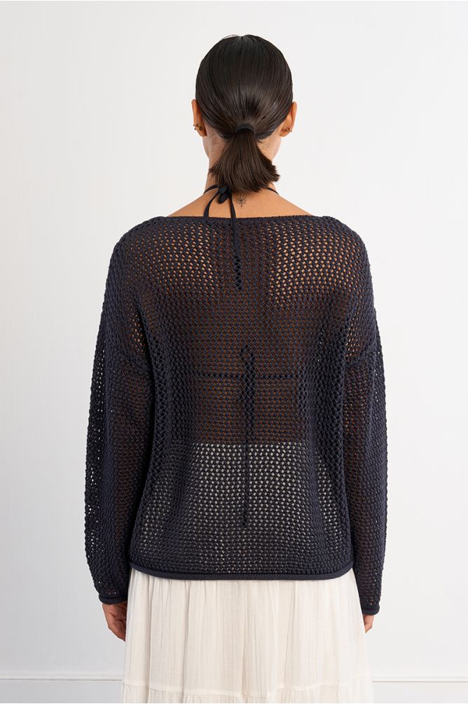 Pull en maille ajourée