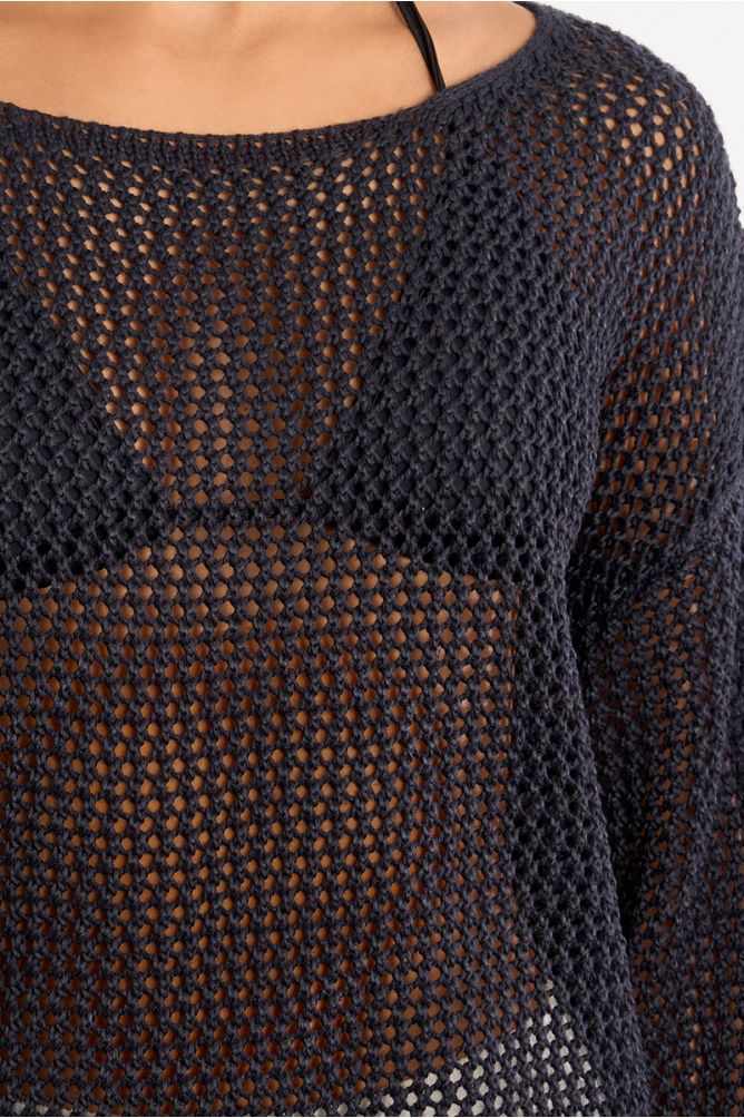 Pull en maille ajourée