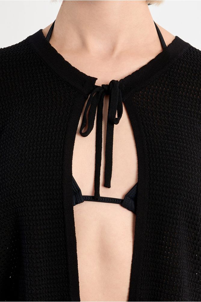 Top ouvert en maille