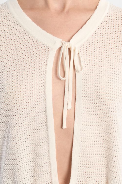 Top ouvert en maille