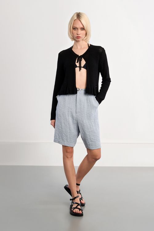 Top ouvert en maille