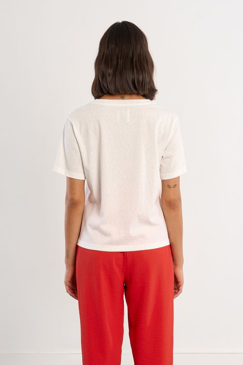 T-shirt cœurs brodés
