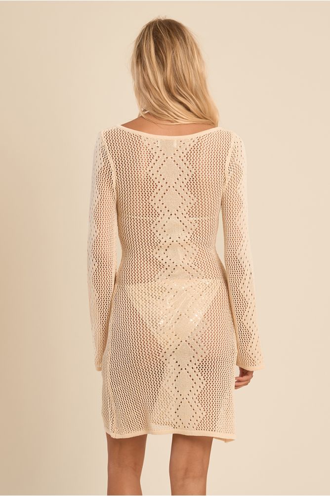 Short crochet beach dress
