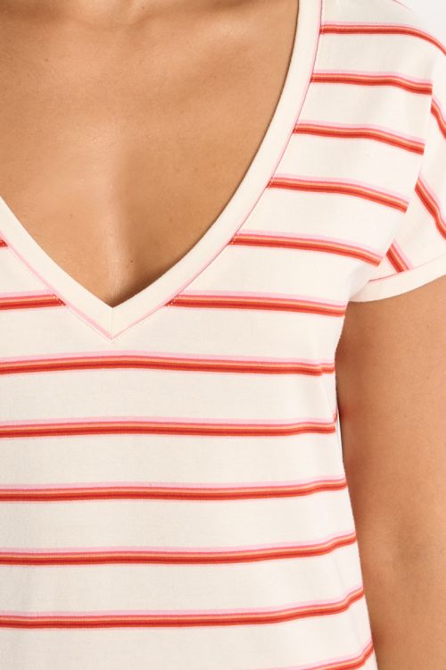 Red striped T-shirt