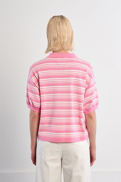 Polo décontracté en maille rayé