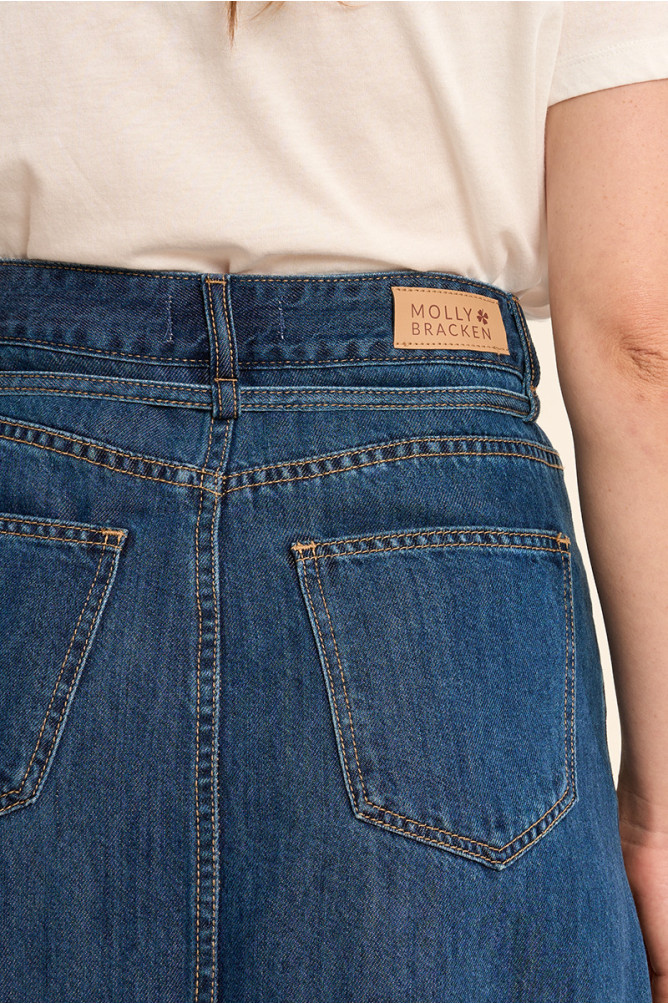 Jupe longue en denim, nouable