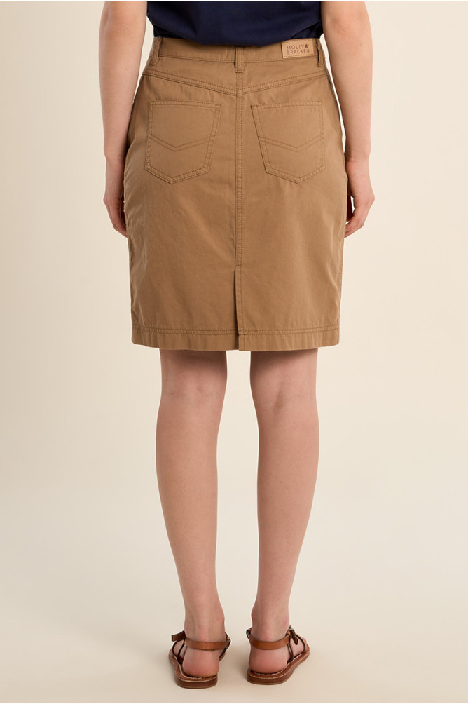 Short denim skirt