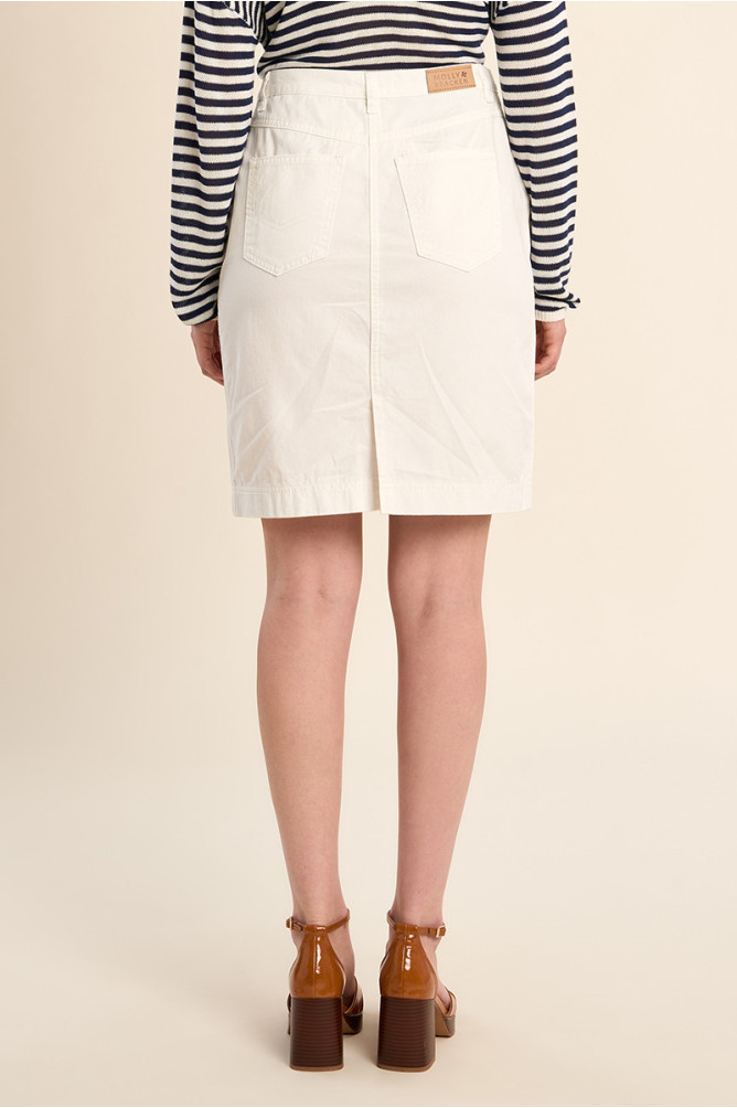 Short denim skirt
