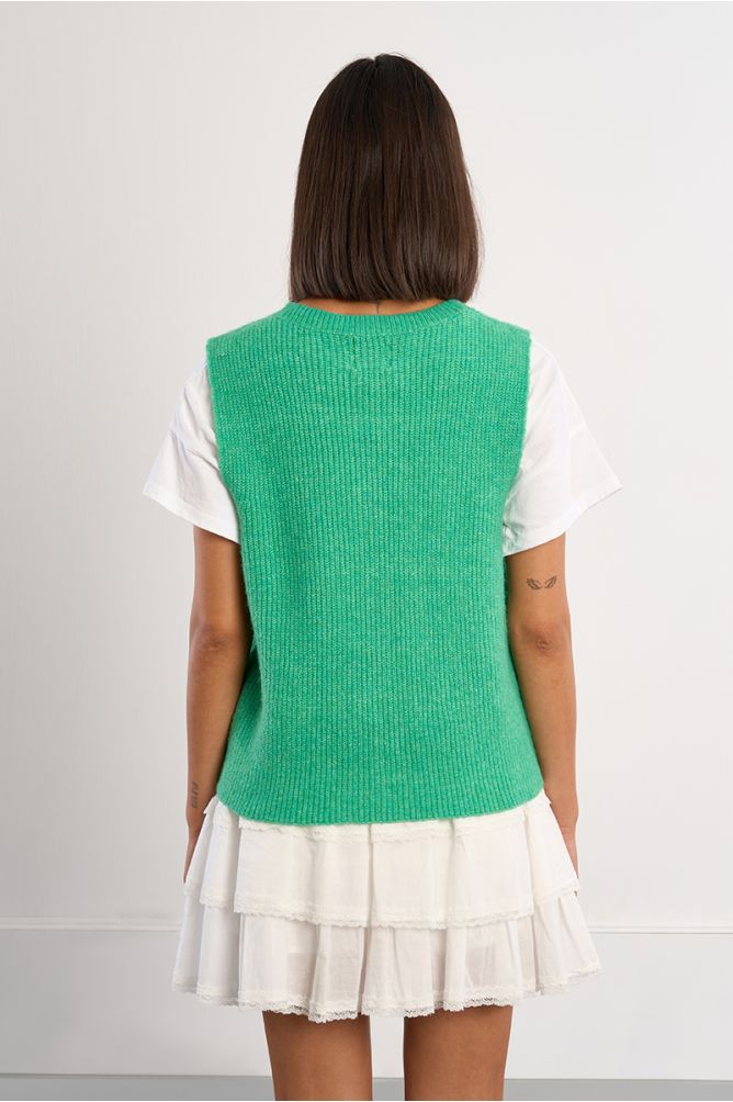 Gilet sans manches, boutonné