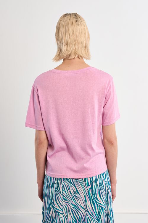 Camisa de manga corta, básica.