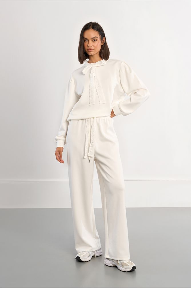 Flared jogger pants