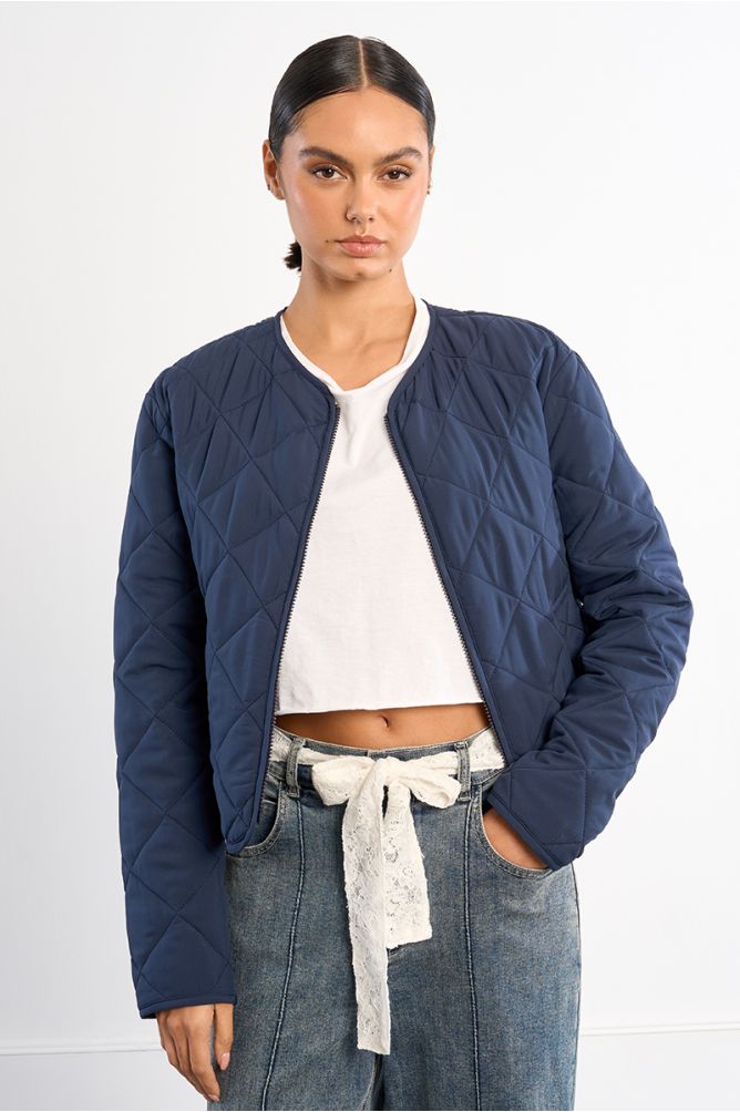 Chaqueta de mujer de manga larga, acolchada.