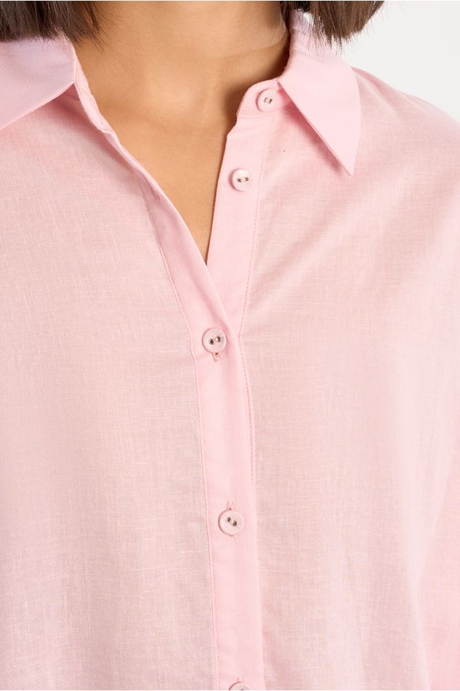 Camisa de mujer manga 3/4, ajustable.