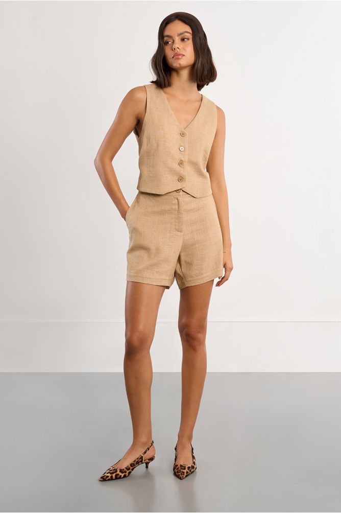 Linen shorts