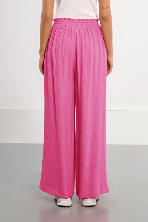 Pantalon large taille haute