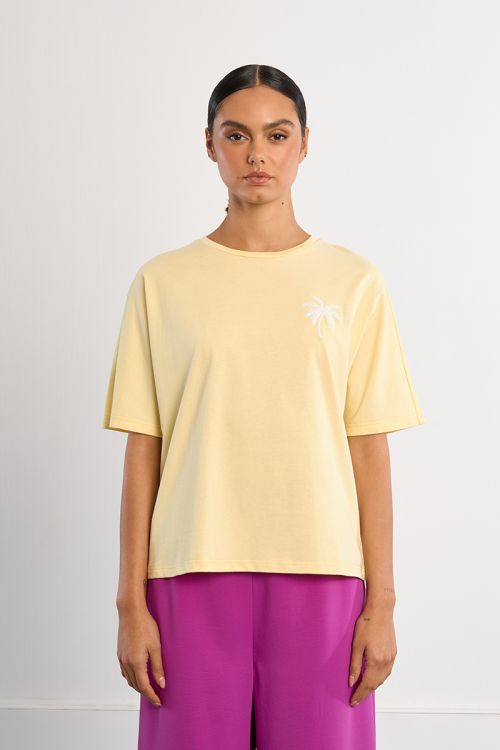 T-shirt oversize palmier