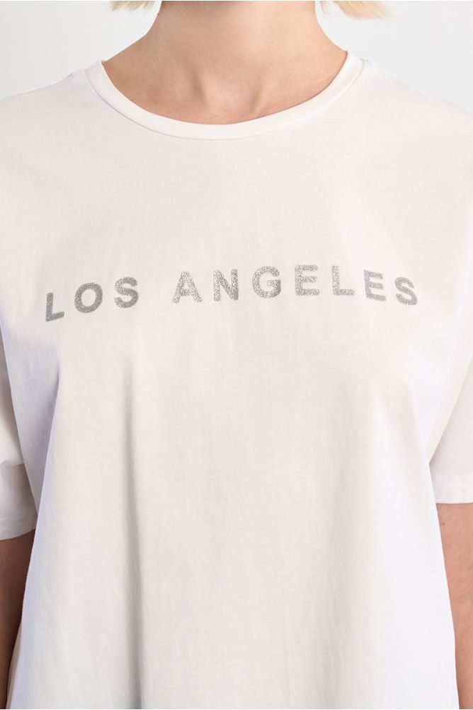 T-shirt oversize en coton "Los Angeles"