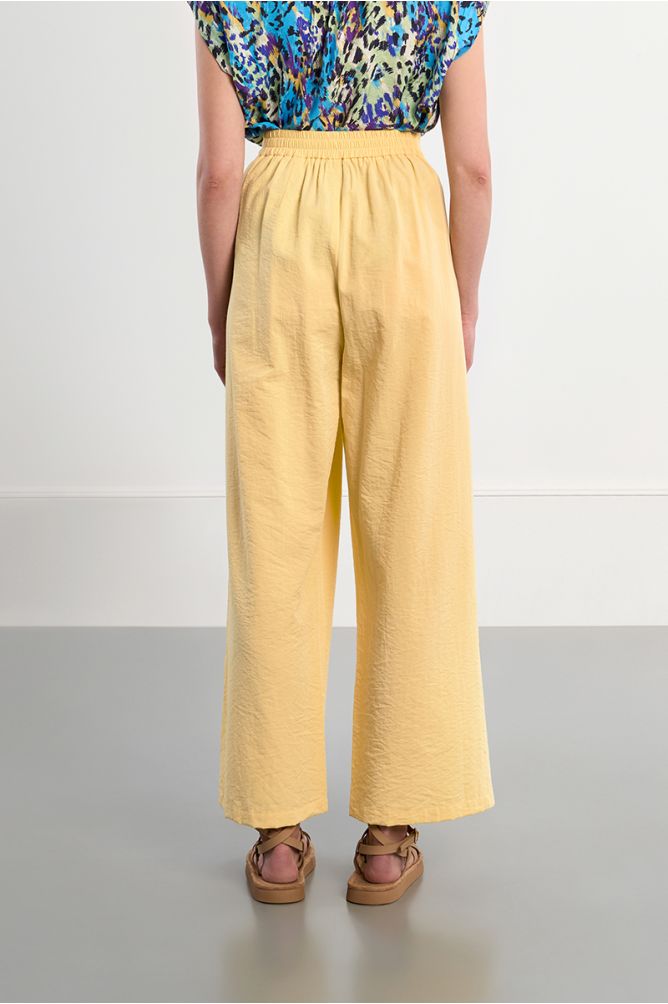 Wide-leg pants, high waist